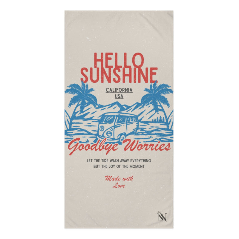 Hello Sunshine Bye Worries | Mix & Match XL Fun-Flirty Lovers’ Towels