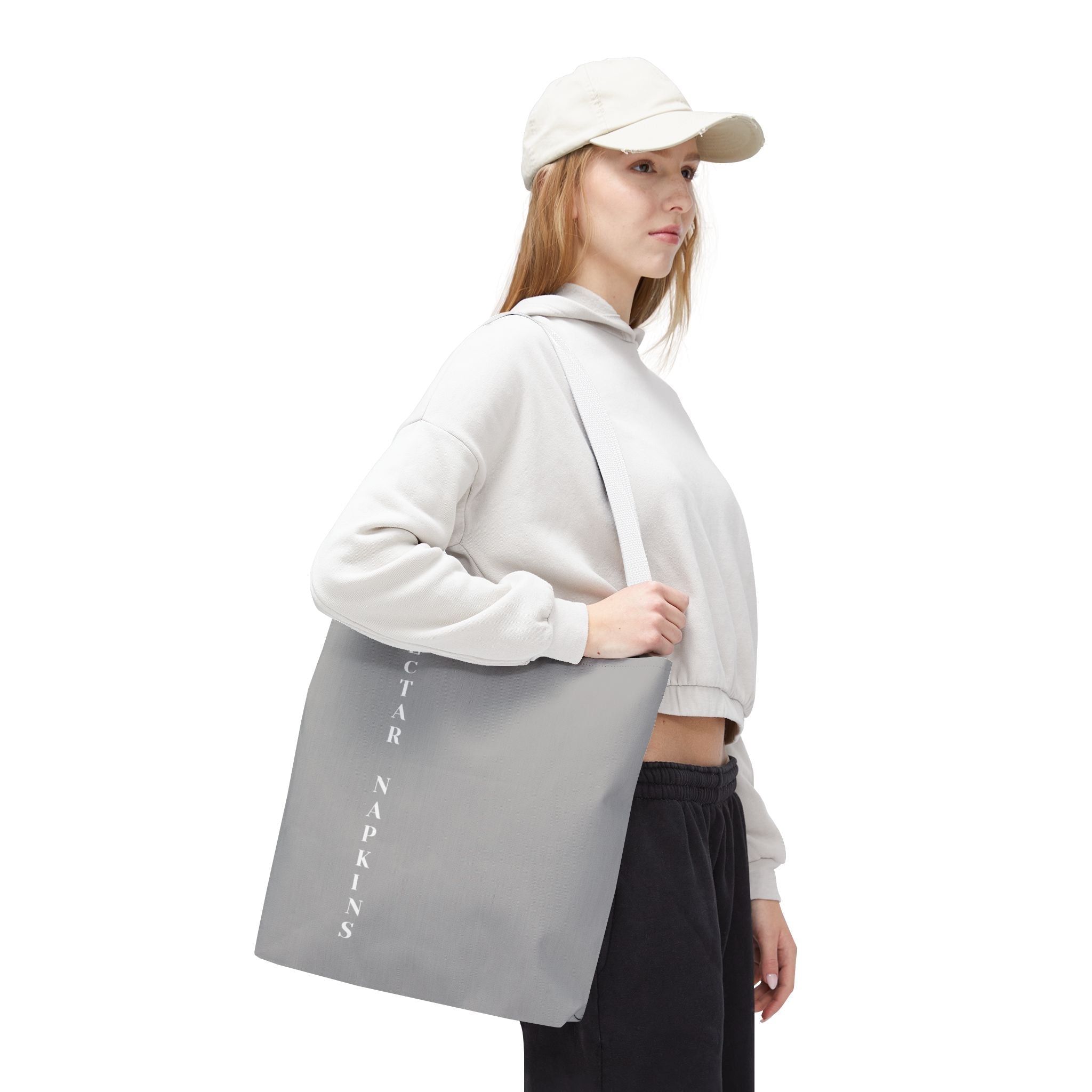 Nectar Napkins Brand Light Grey Tote Bag