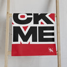 SUCK ME Block Letter Red Cum Towel