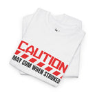 Caution May Cum Red | Mix & Match 100% Cotton Unisex Fun-Flirty Lovers’ Tees