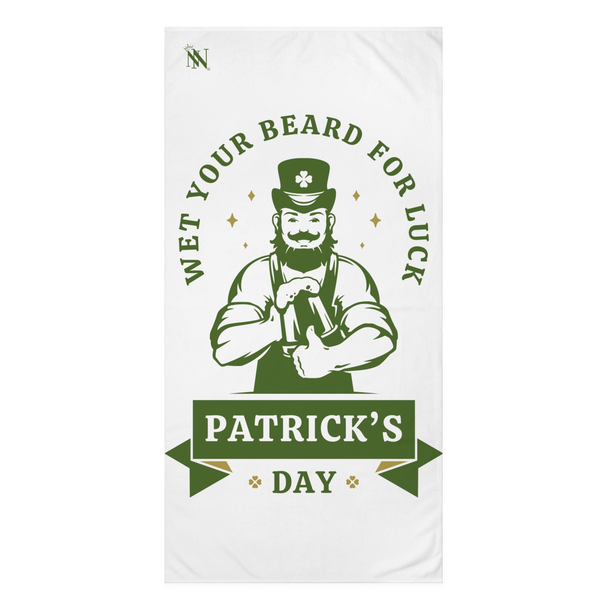 Wet Your Beard for Luck Patrick’s Day Extra Large Sex Towel