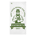 Wet Your Beard for Luck Patrick’s Day | Mix & Match XL Fun-Flirty Lovers’ Towels