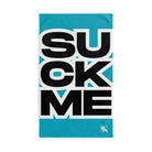 SUCK ME Block Letter Teal Cum Towel