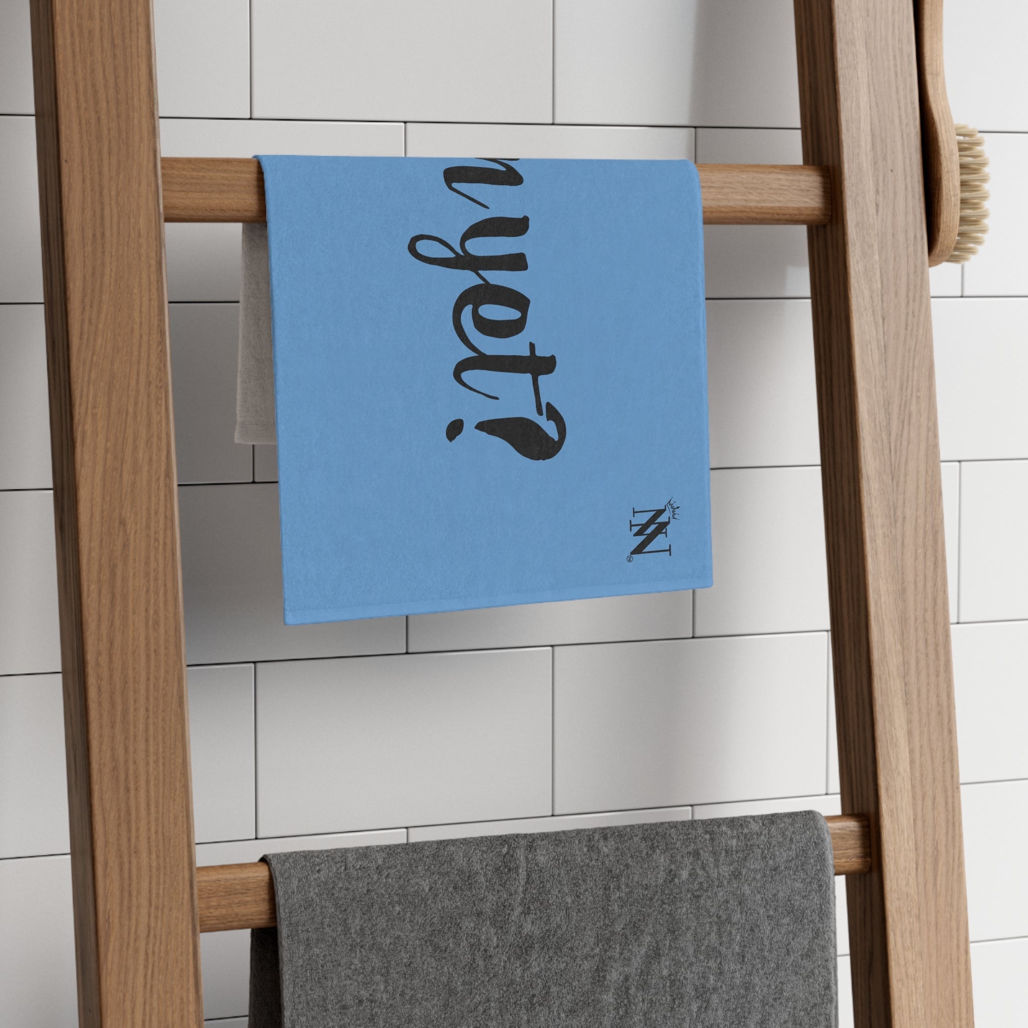 Cum Yet? Light Blue | Mix & Match Soft Fun-Flirty Lovers’ Towels