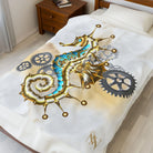 Steampunk Seahorse | Mix & Match Velveteen Fun-Flirty Lovers’ Blankets