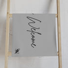 You’re Welcome Grey | Mix & Match Classic Fun-Flirty Lovers’ Towels