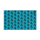 Crown Queen Pattern Teal Cum Towel
