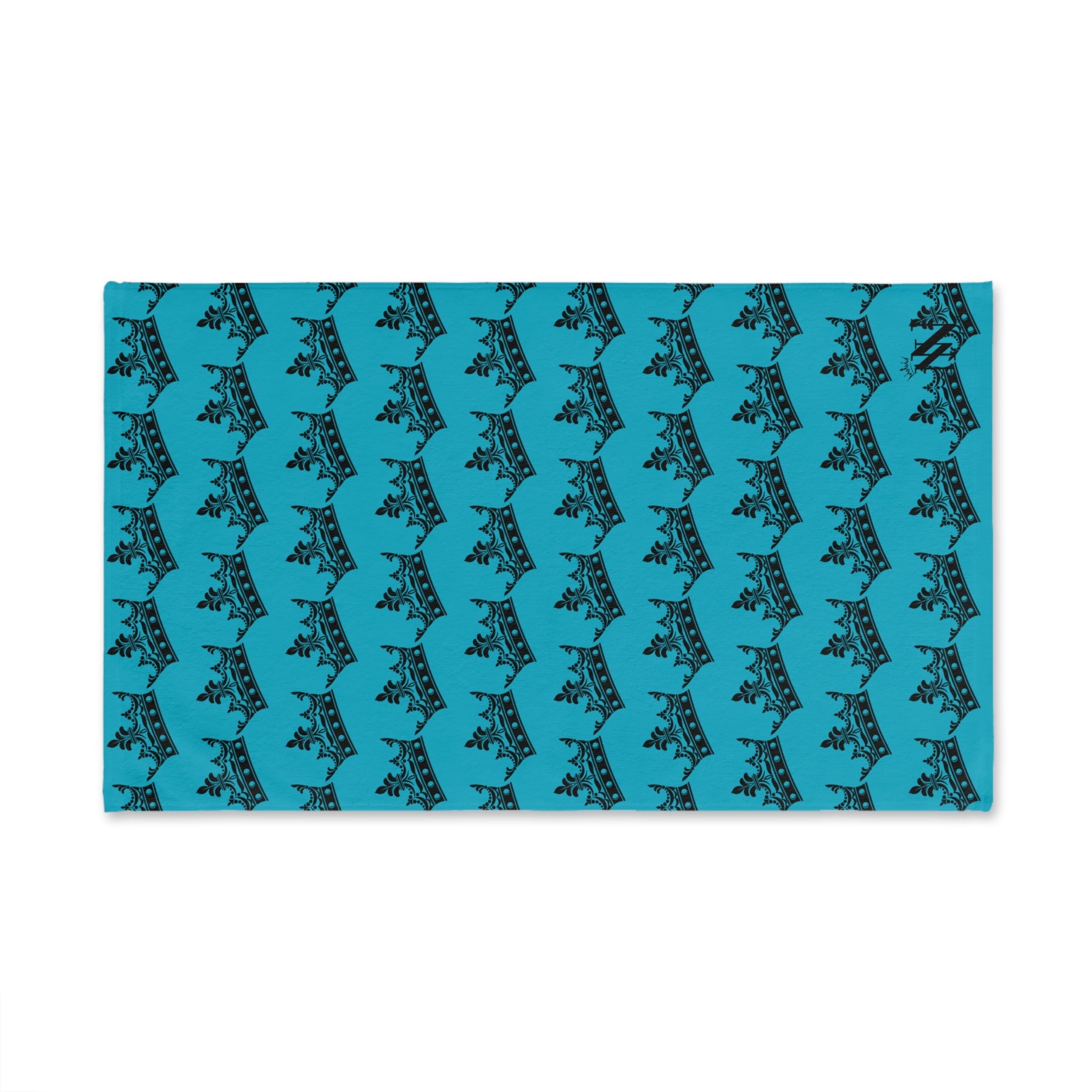 Crown Queen Pattern Teal Cum Towel