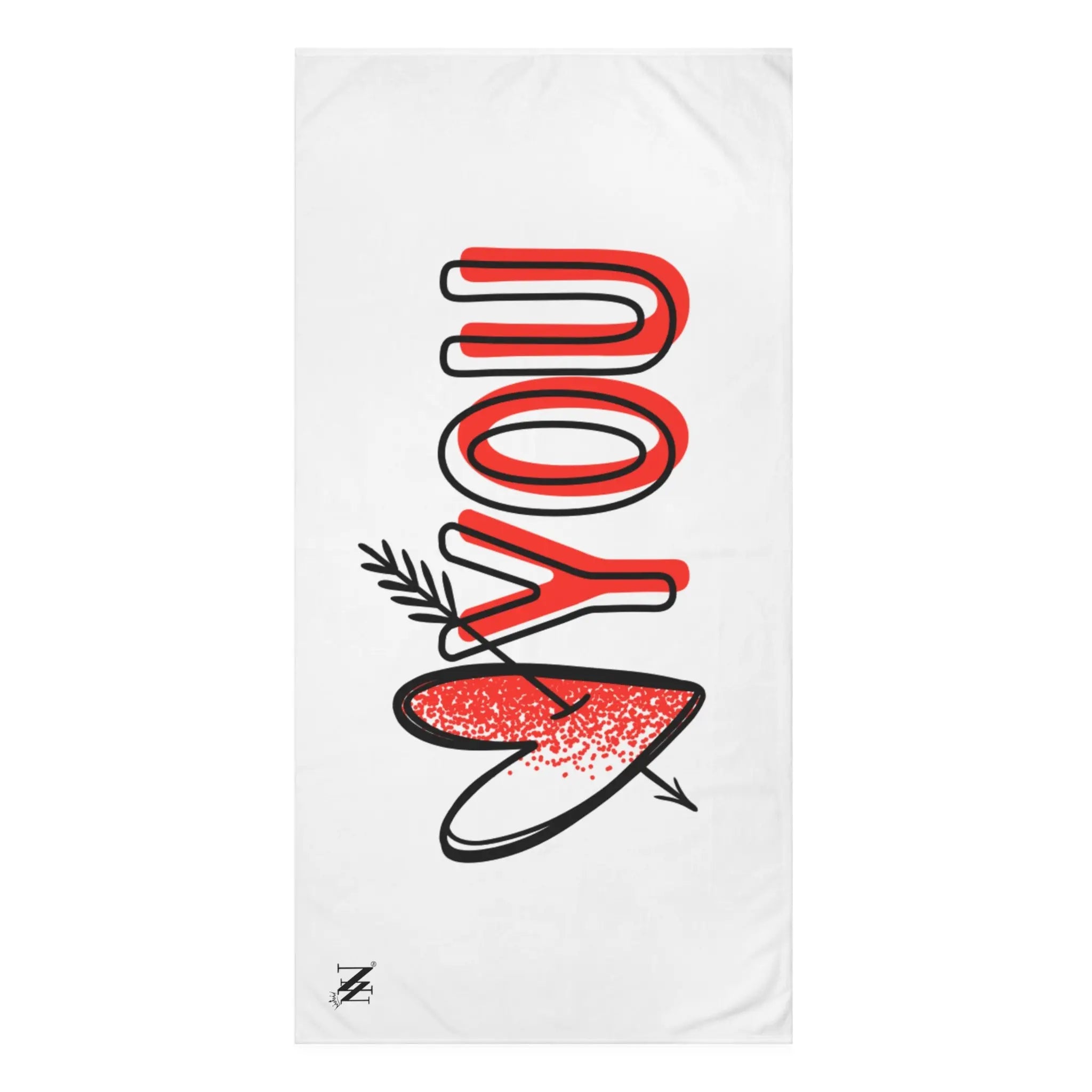 Heart Arrow You Big Anal Play Sex Towel