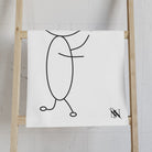 Stick Man Heart Balloon Cum Towel