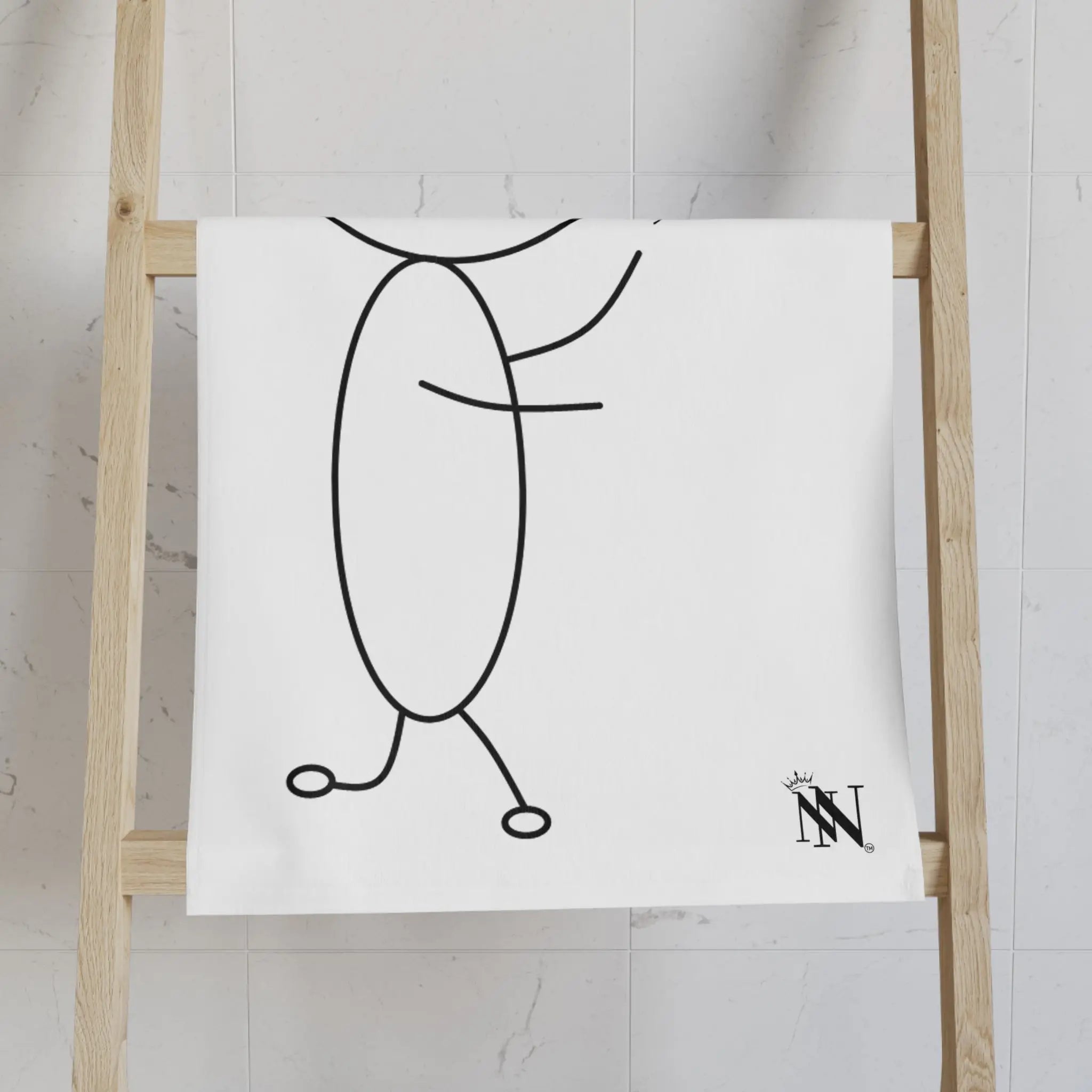 Stick Man Heart Balloon Cum Towel