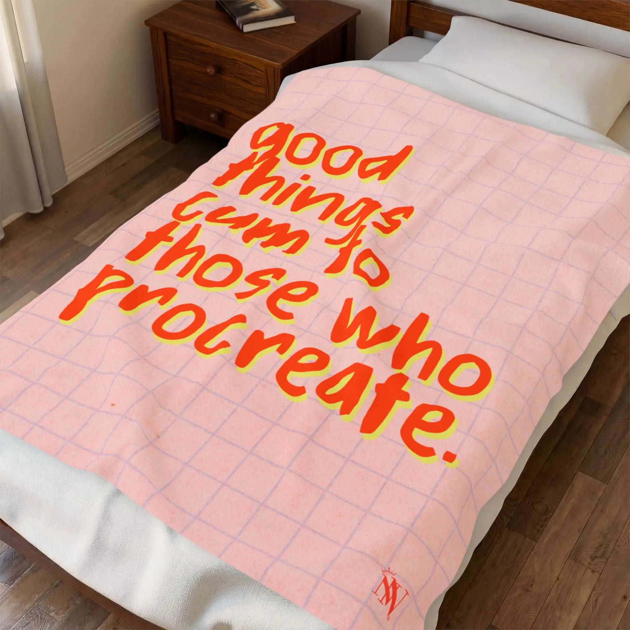 Good Things Cum to Those Who Procreate. Blanket