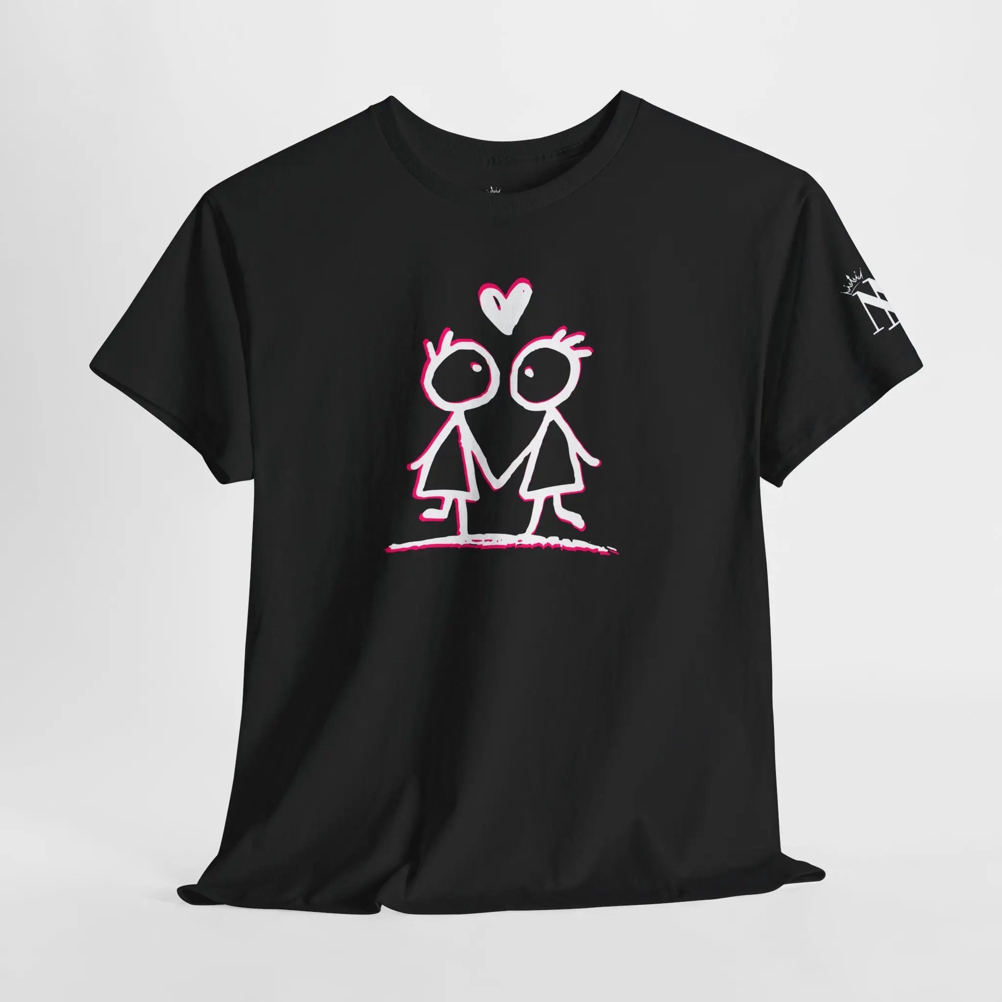 Stick People Love Cotton T-Shirt