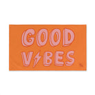 Good Vibes Red Electric Orange Crusta Cum Towel