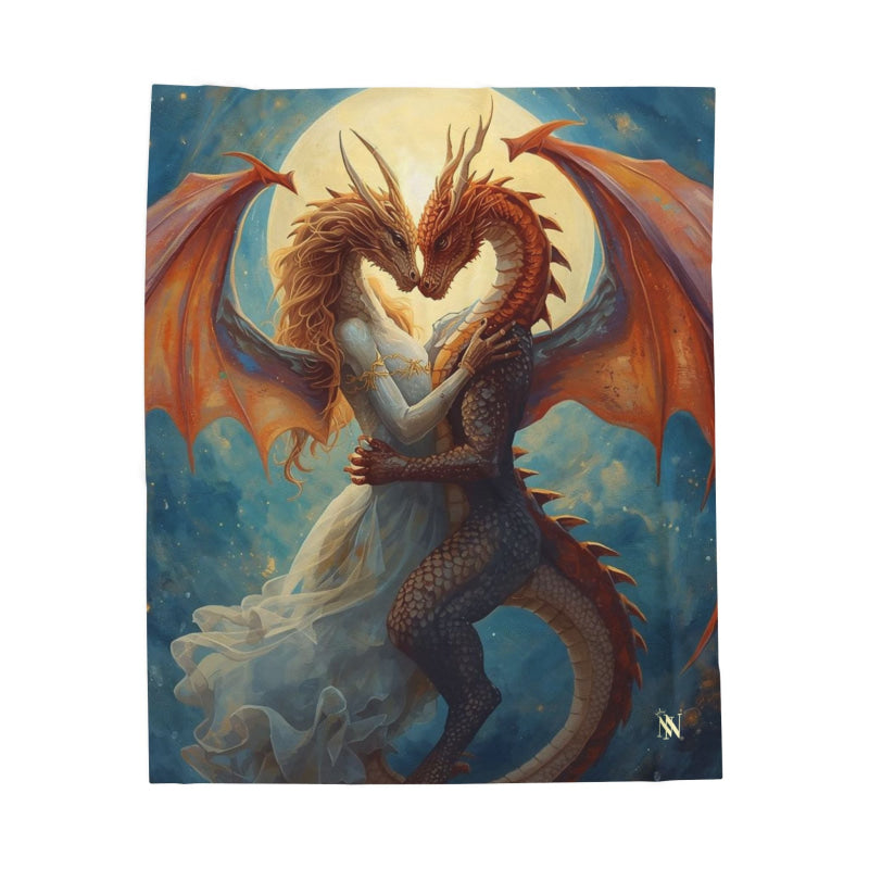 Dragon Wedding Love Graphic | Mix & Match Soft Fun-Flirty Lovers’ Blankets