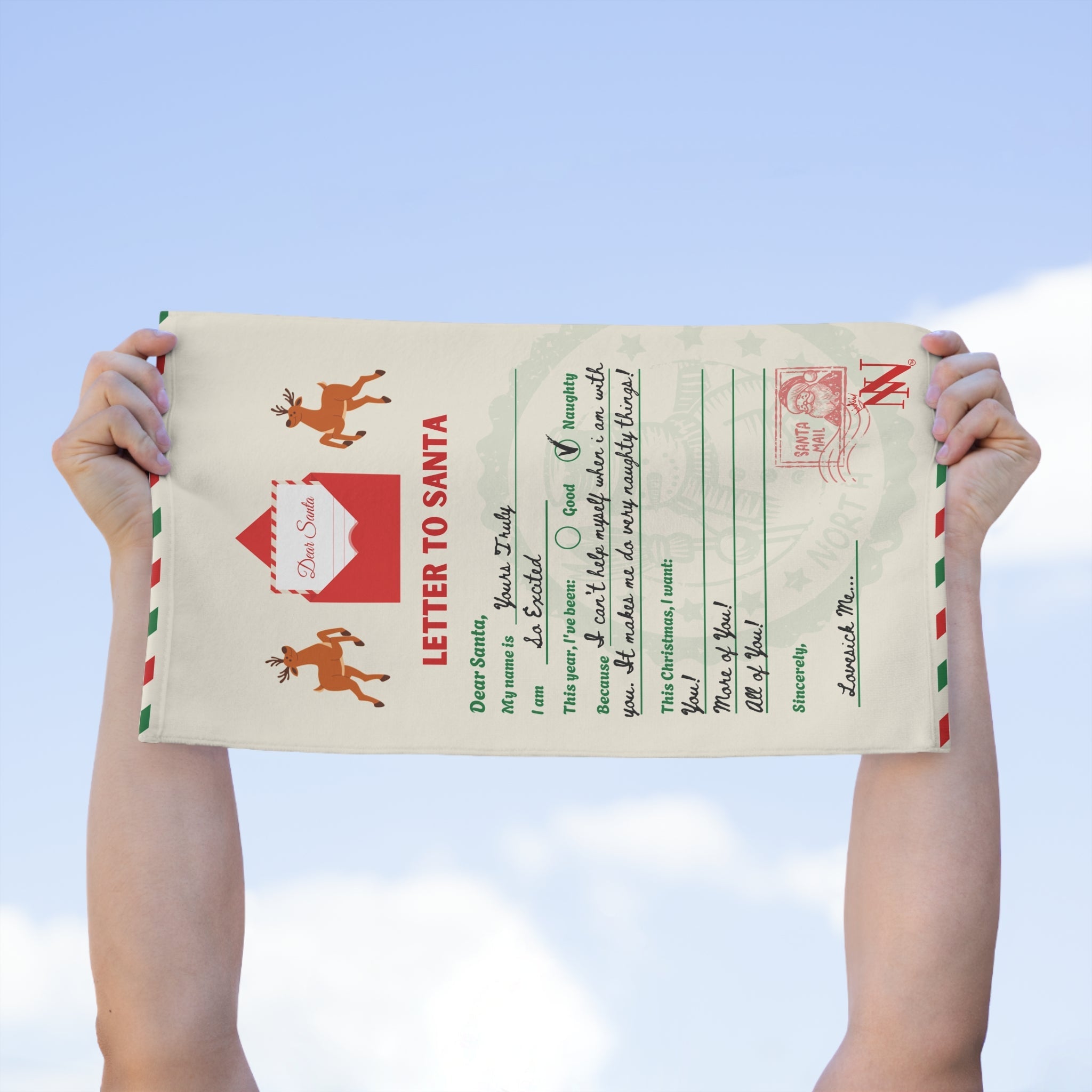 Letter to Santa | Mix & Match Soft Fun-Flirty Lovers’ Towels