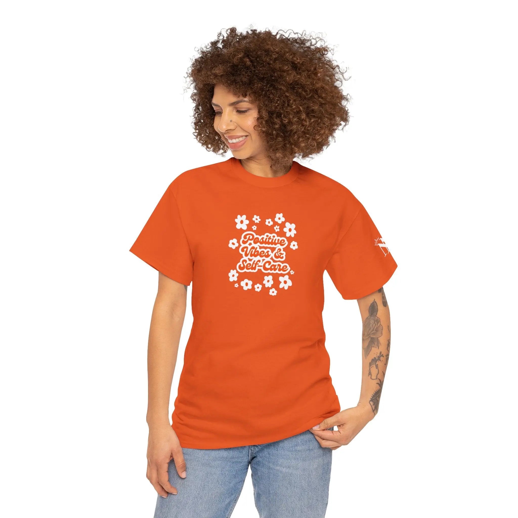 Positive Vibes & Self-Care Cotton T-Shirt