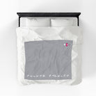 Nectar Napkins Brand Light Grey Love Blanket