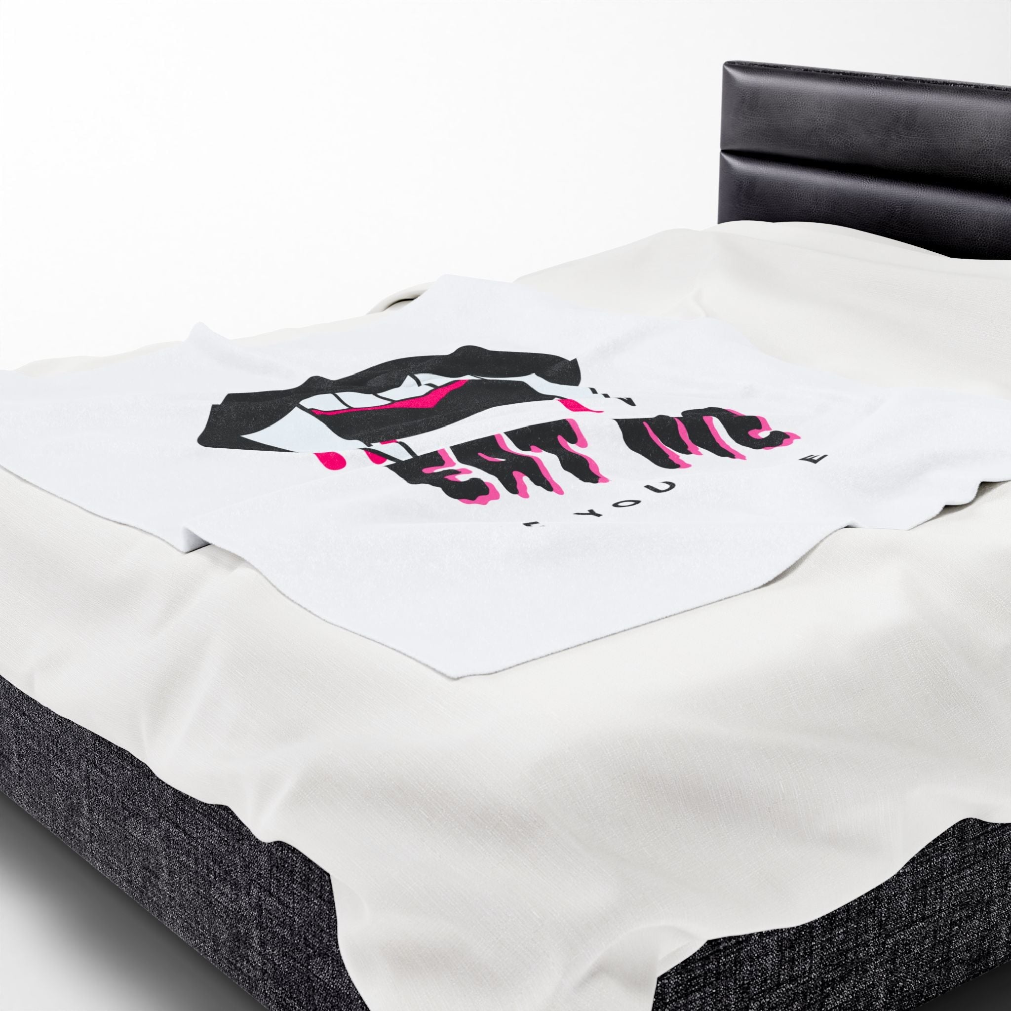 Eat Me If You Dare | Mix & Match Soft Fun-Flirty Lovers’ Blankets