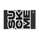 SUCK ME Block Letter Dark Grey Cum Towel