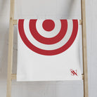 XL Red Bullseye Target | Mix & Match Classic Fun-Flirty Lovers’ Towels