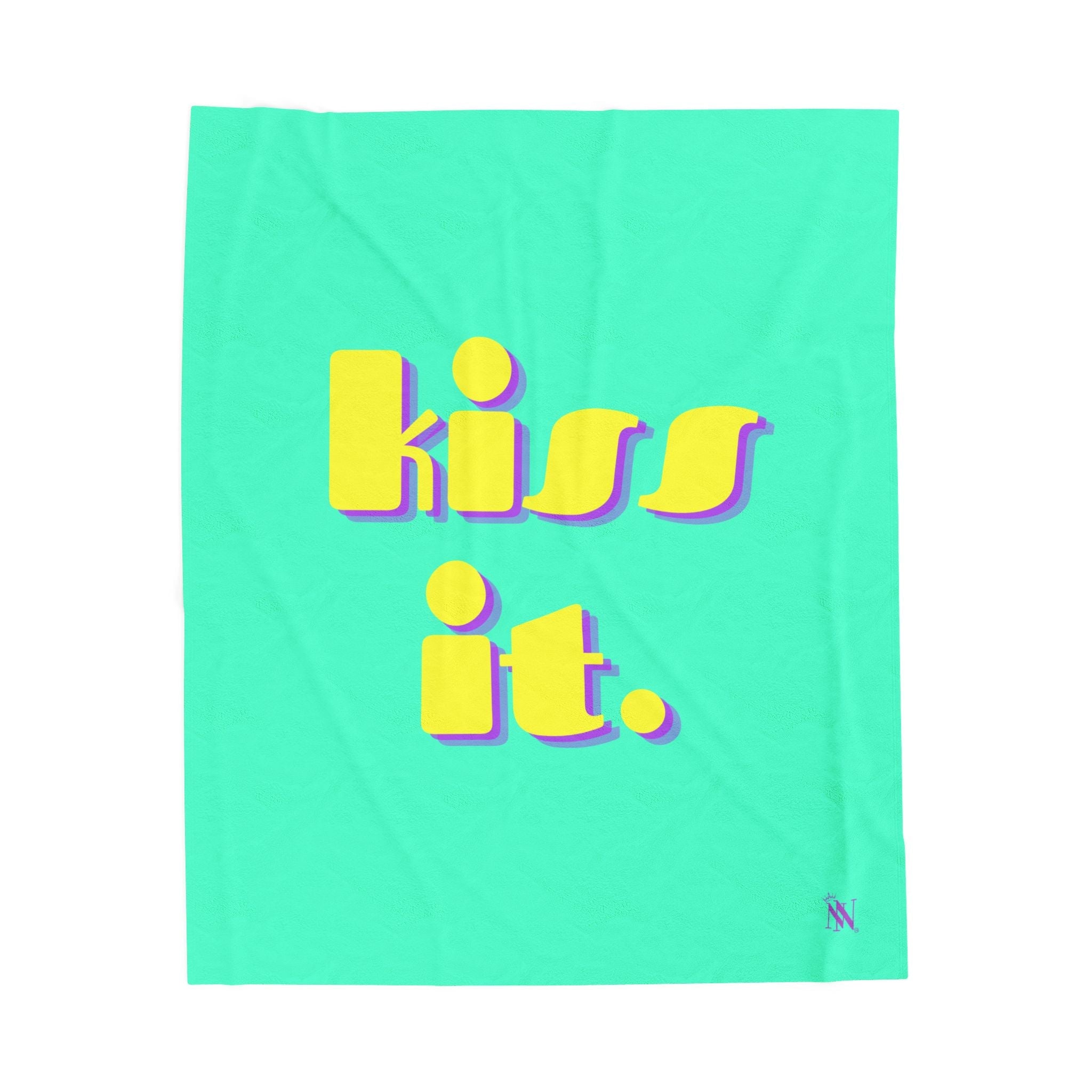 kiss it. | Mix & Match Velveteen Fun-Flirty Lovers’ Blankets