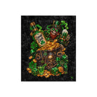 Pot Of Gold Wicked Leprechaun Crushed Velvet Blanket