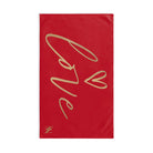 Gold Love Heart Red | Mix & Match Classic Fun-Flirty Lovers’ Towels