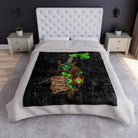 High Vibes Strange Times Crushed Velvet Blanket