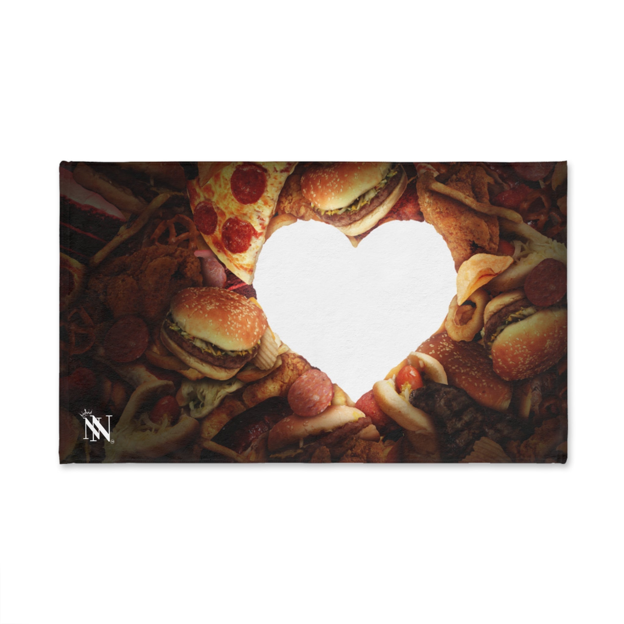 Fast Food Junkie Heart 3D Print | Mix & Match Original Fun-Flirty Lovers’ Towels