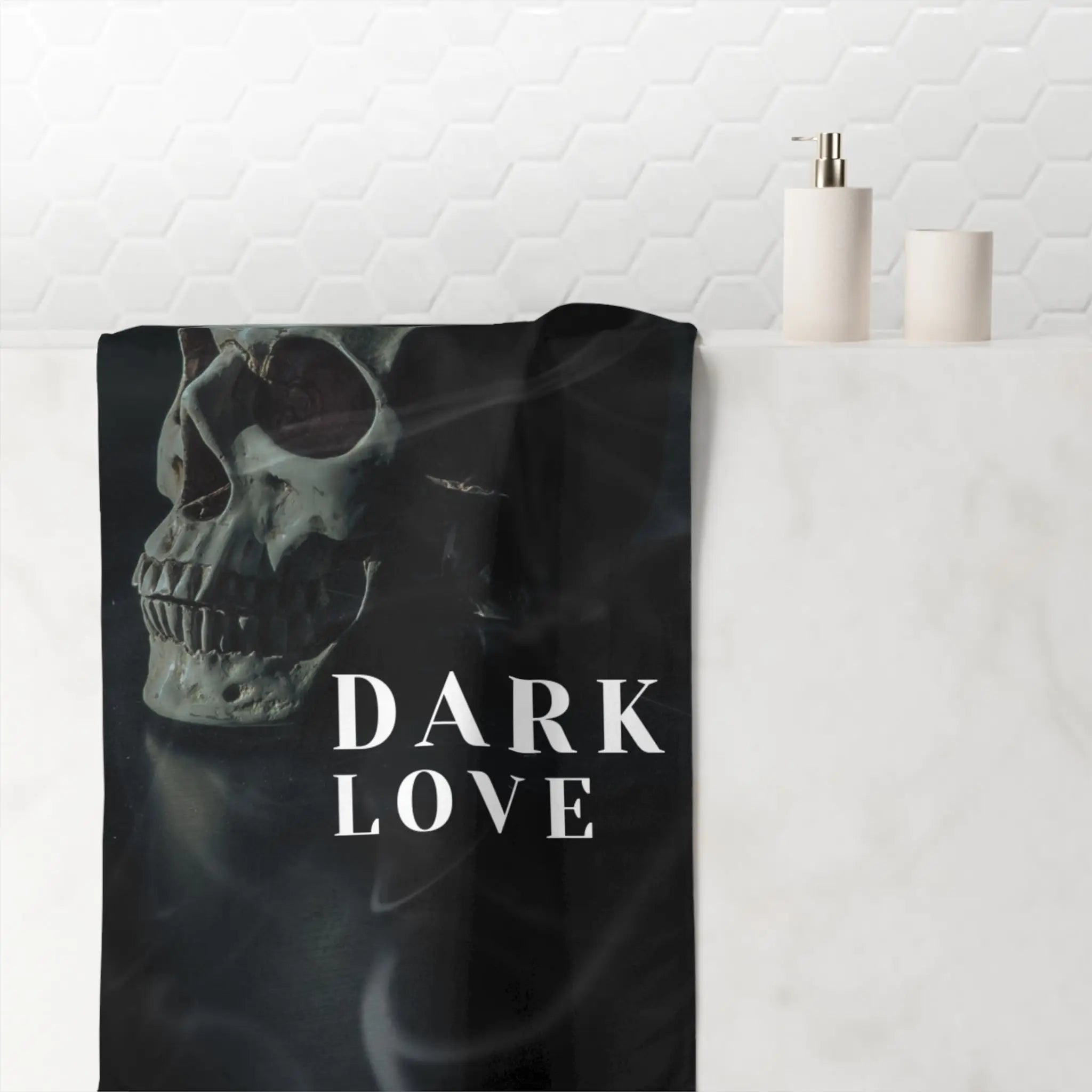 Dark Love Skull Photograph Big Ass Rimming Cum Towel