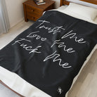 Trust Me Love Me Fuck Me | Mix & Match Velveteen Fun-Flirty Lovers’ Blankets