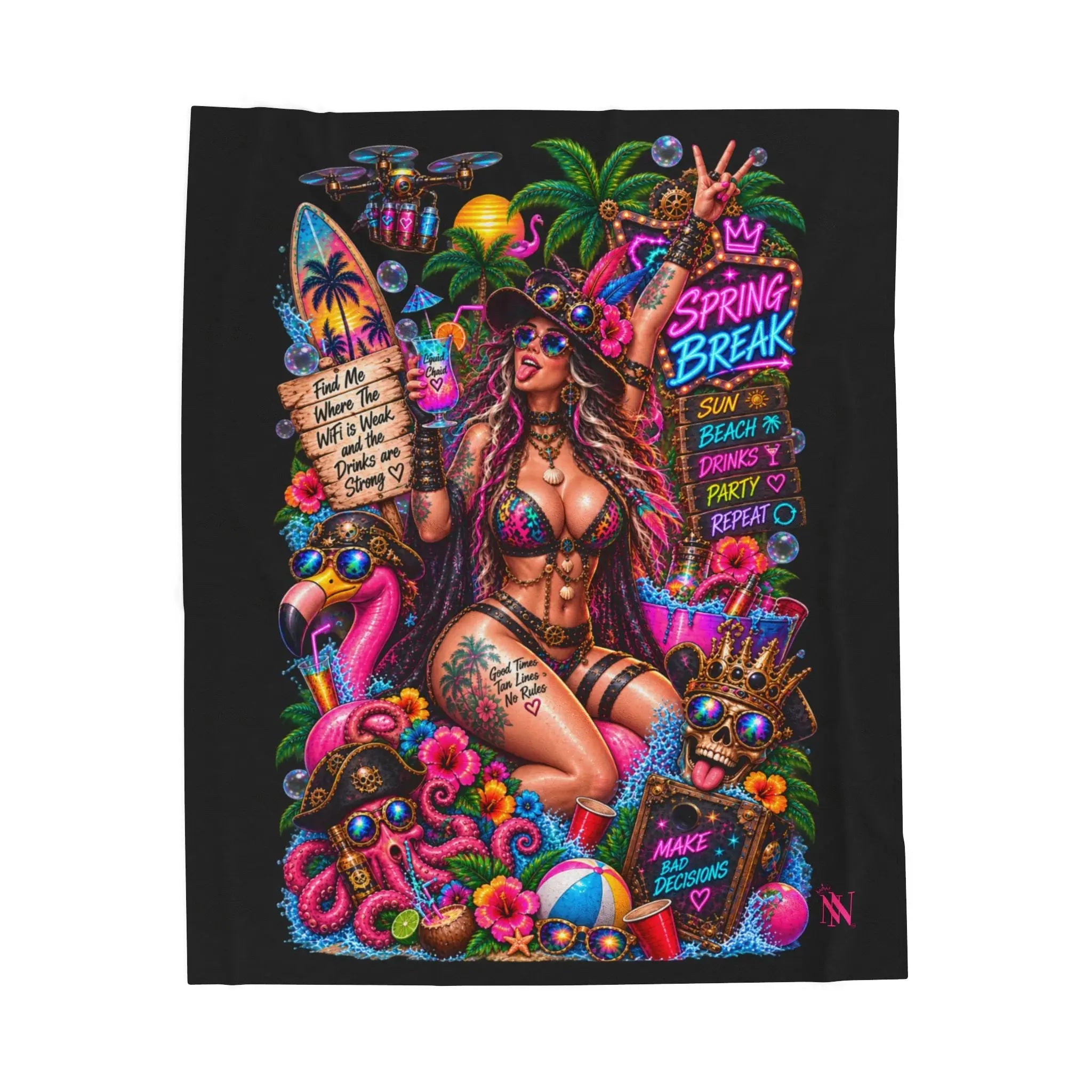 Spring Break Wicked Fantasy Lovers’ Blanket