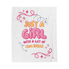 Just a Girl Cum Ideas Blanket