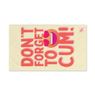 Don’t Forget to Cum! Heart Eyes Emoji Cum Towel