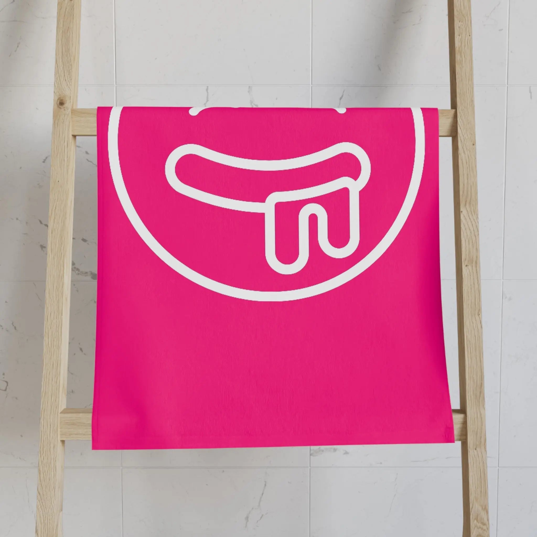Drooling Emoji Signature Pink | Mix & Match Classic Fun-Flirty Lovers’ Towels