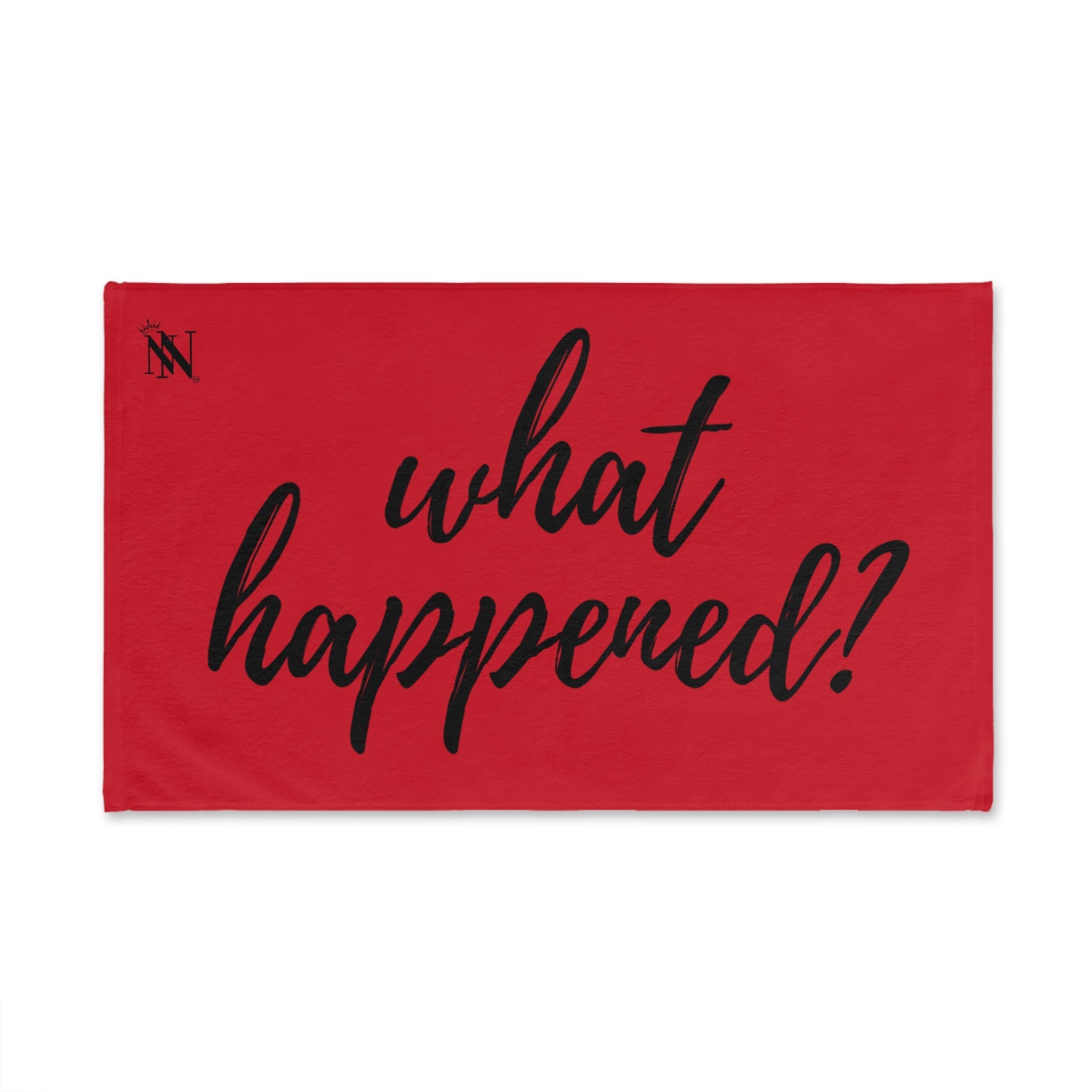 What Happened? Red Cum Towel