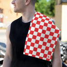 Red Checkered Past | Mix & Match Soft Fun-Flirty Lovers’ Towels