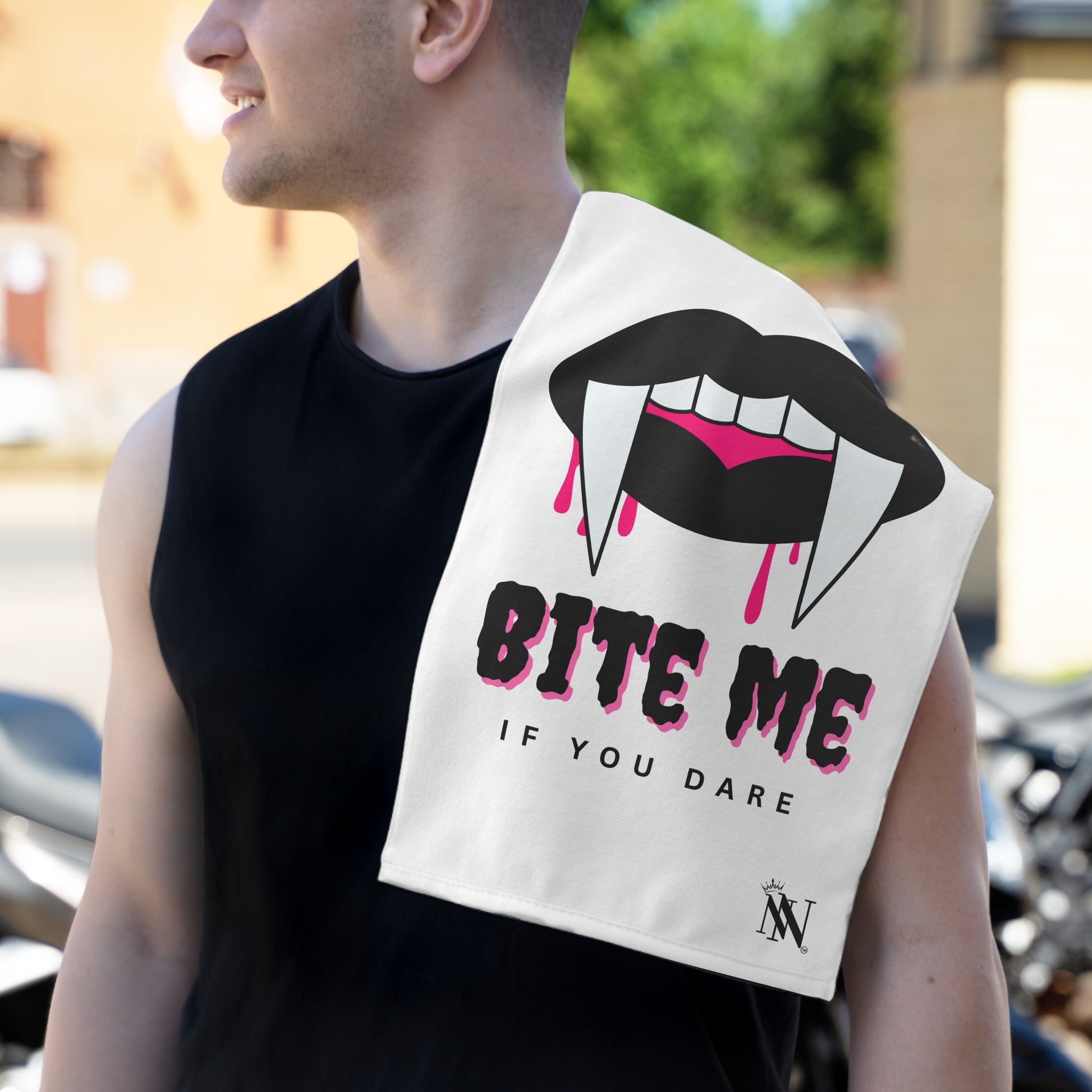 Bite Me if You Dare | Mix & Match Soft Fun-Flirty Lovers’ Towels