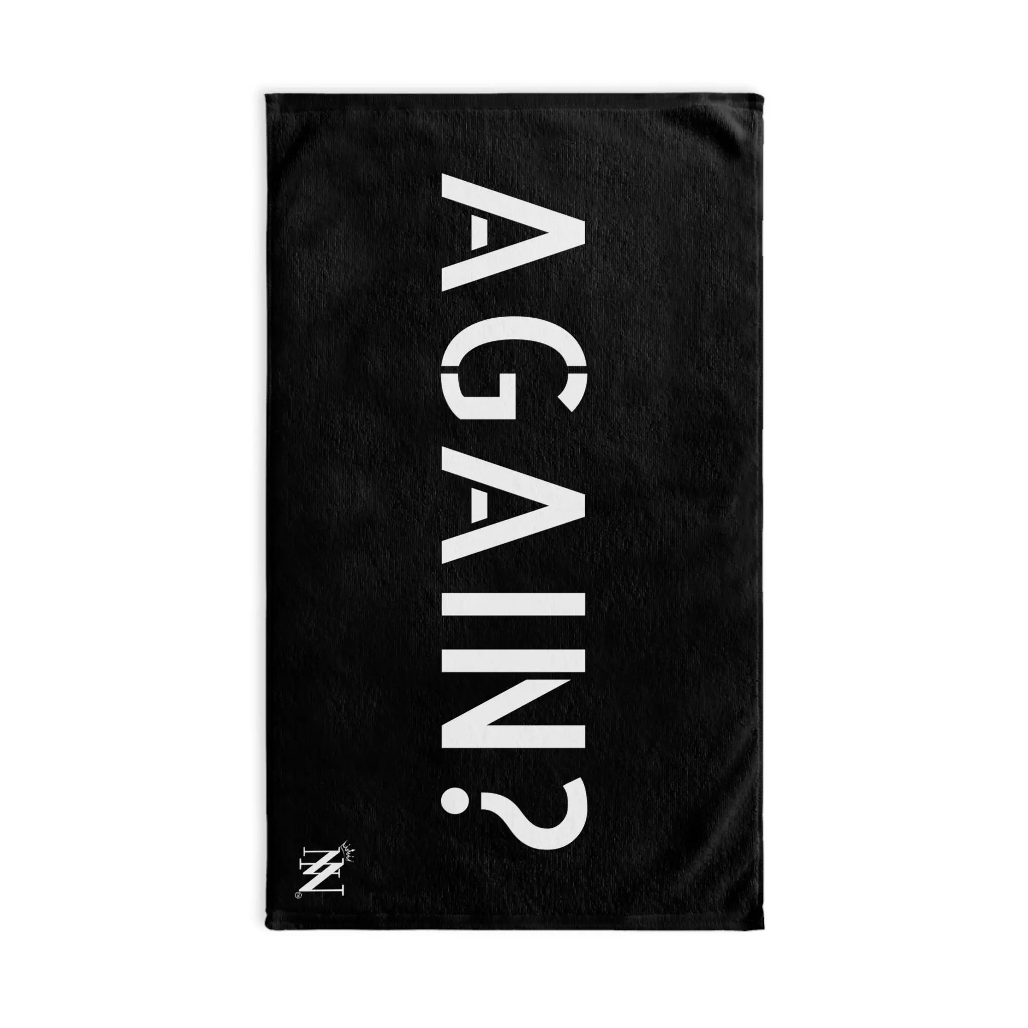 Again? Black | Mix & Match Classic Fun-Flirty Lovers’ Towels