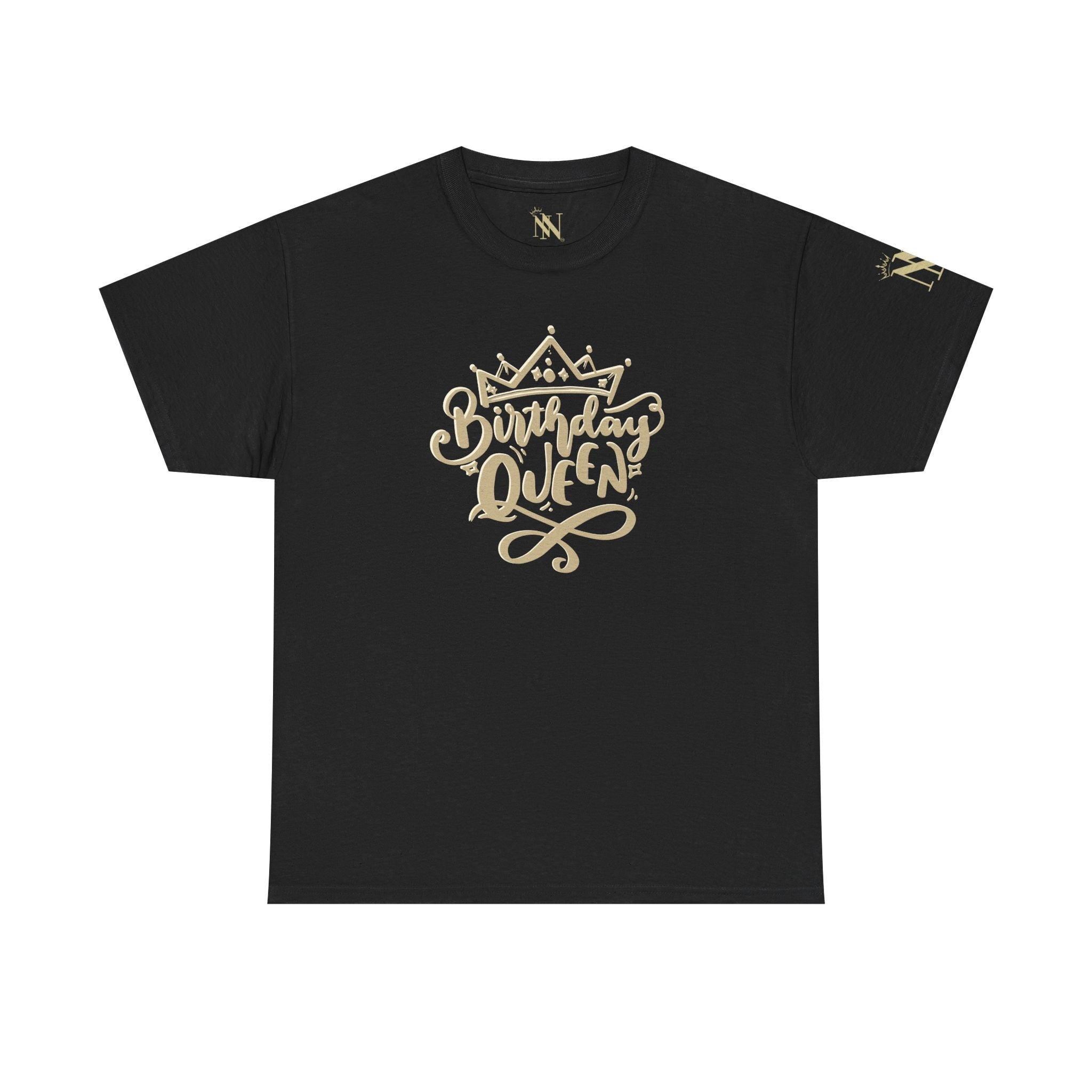 Gold Crown Birthday Queen | Mix & Match Cotton Unisex Fun-Flirty Lovers’ T-Shirts