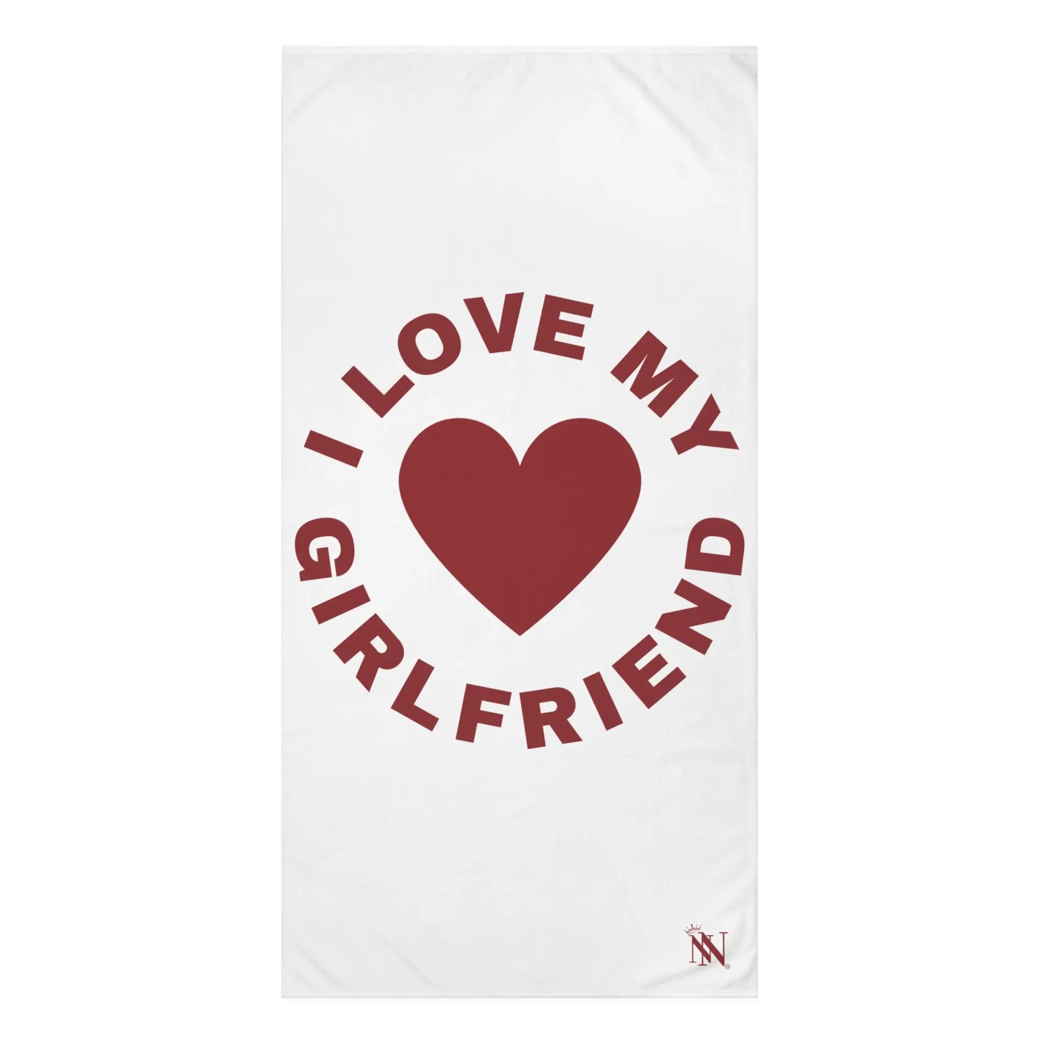 I Love My Girlfriend Heart | Mix & Match XL Fun-Flirty Lovers’ Towels