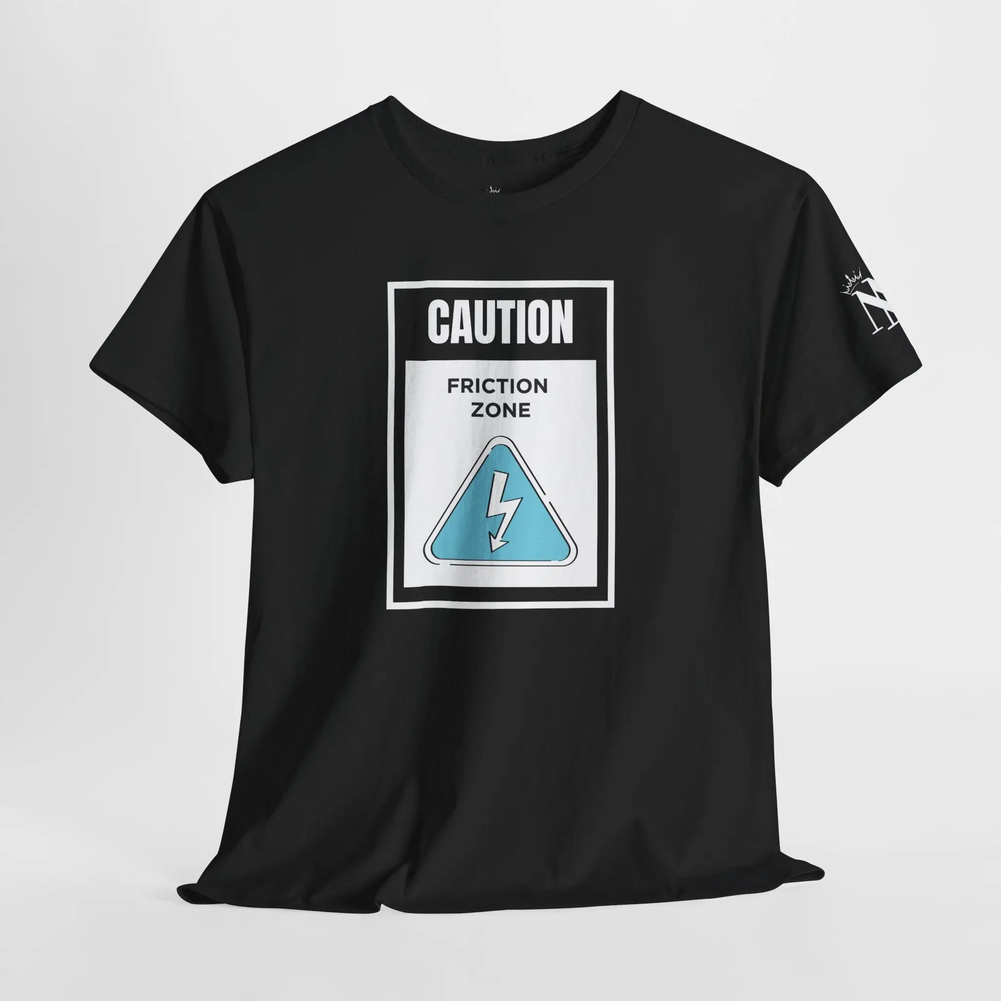 Caution Friction Zone Romantic Couples Sex Gifts 100% Cotton T-Shirt