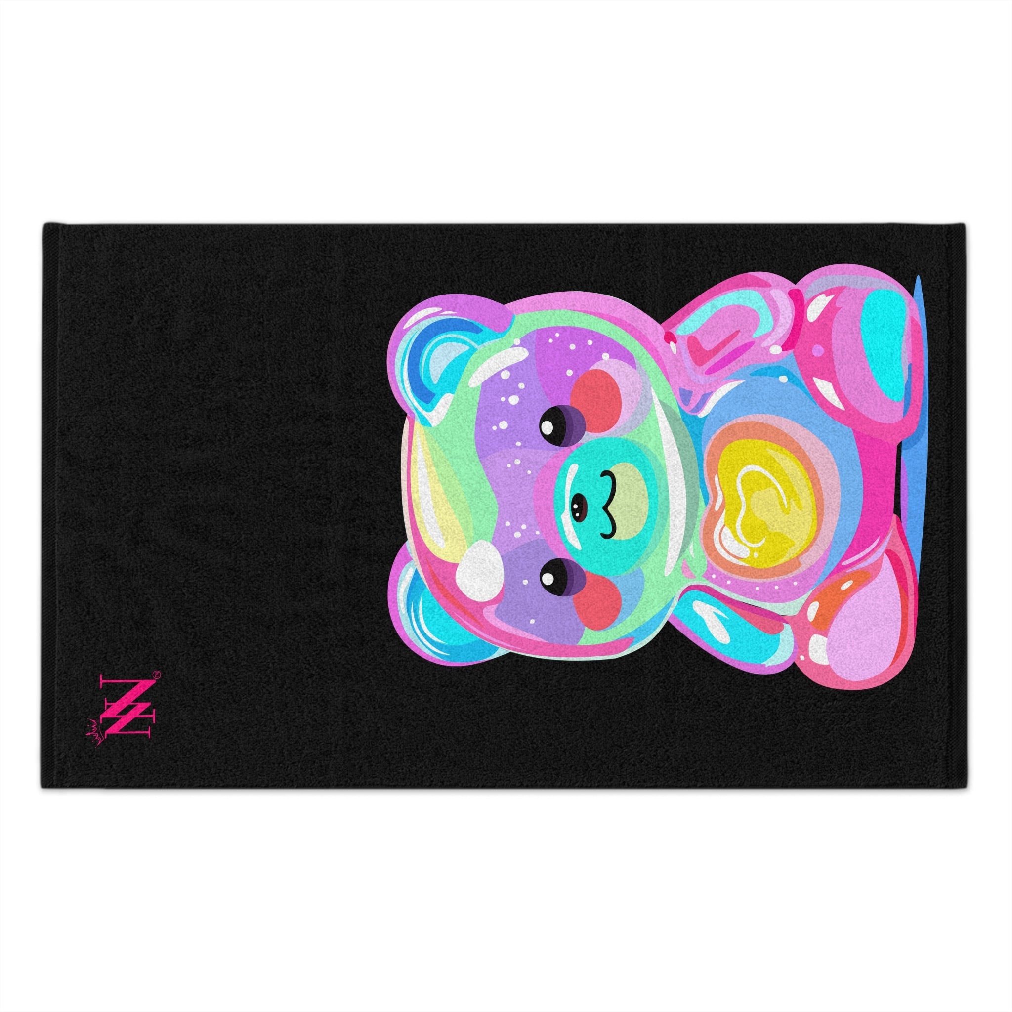 Yummy Bear Black | Mix & Match Soft Fun-Flirty Lovers’ Towels