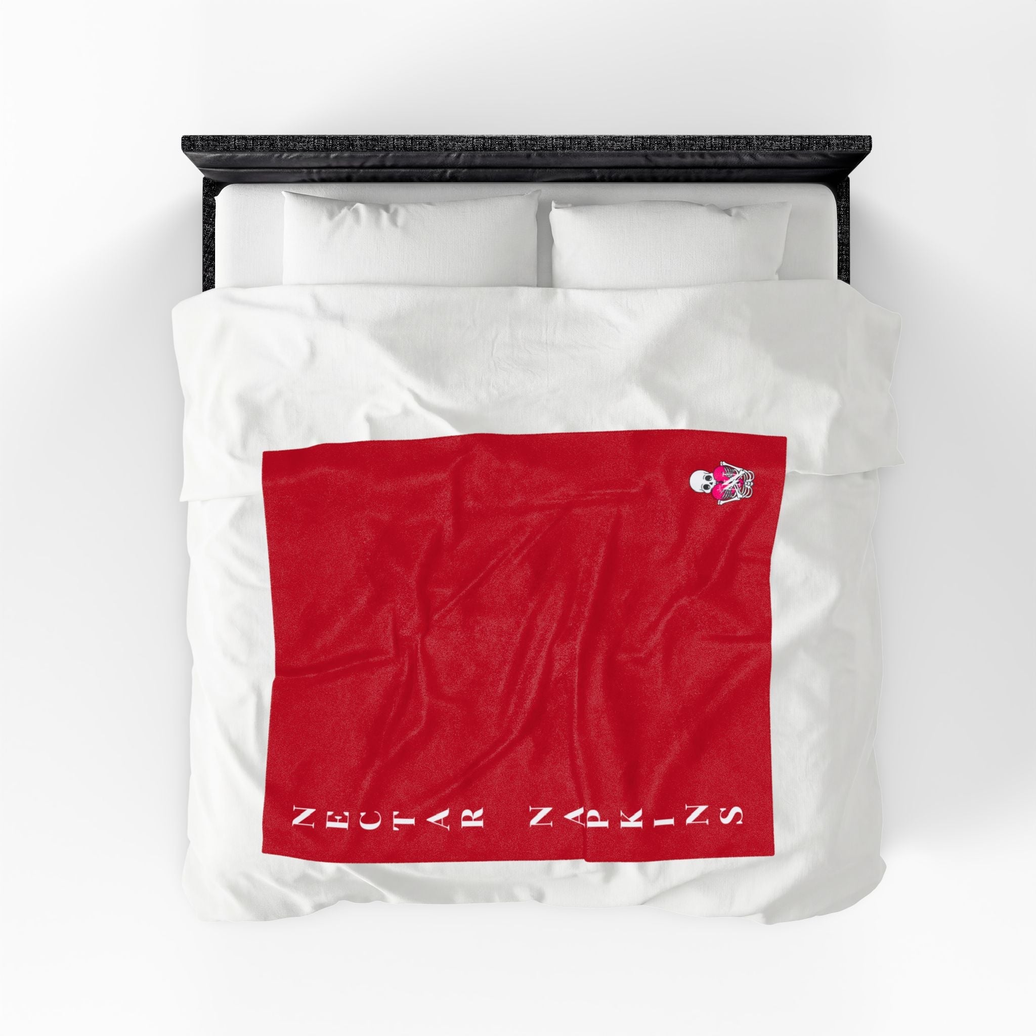 Nectar Napkins Brand Red | Nectar Napkins Fun-Flirty Lovers’ Blankets