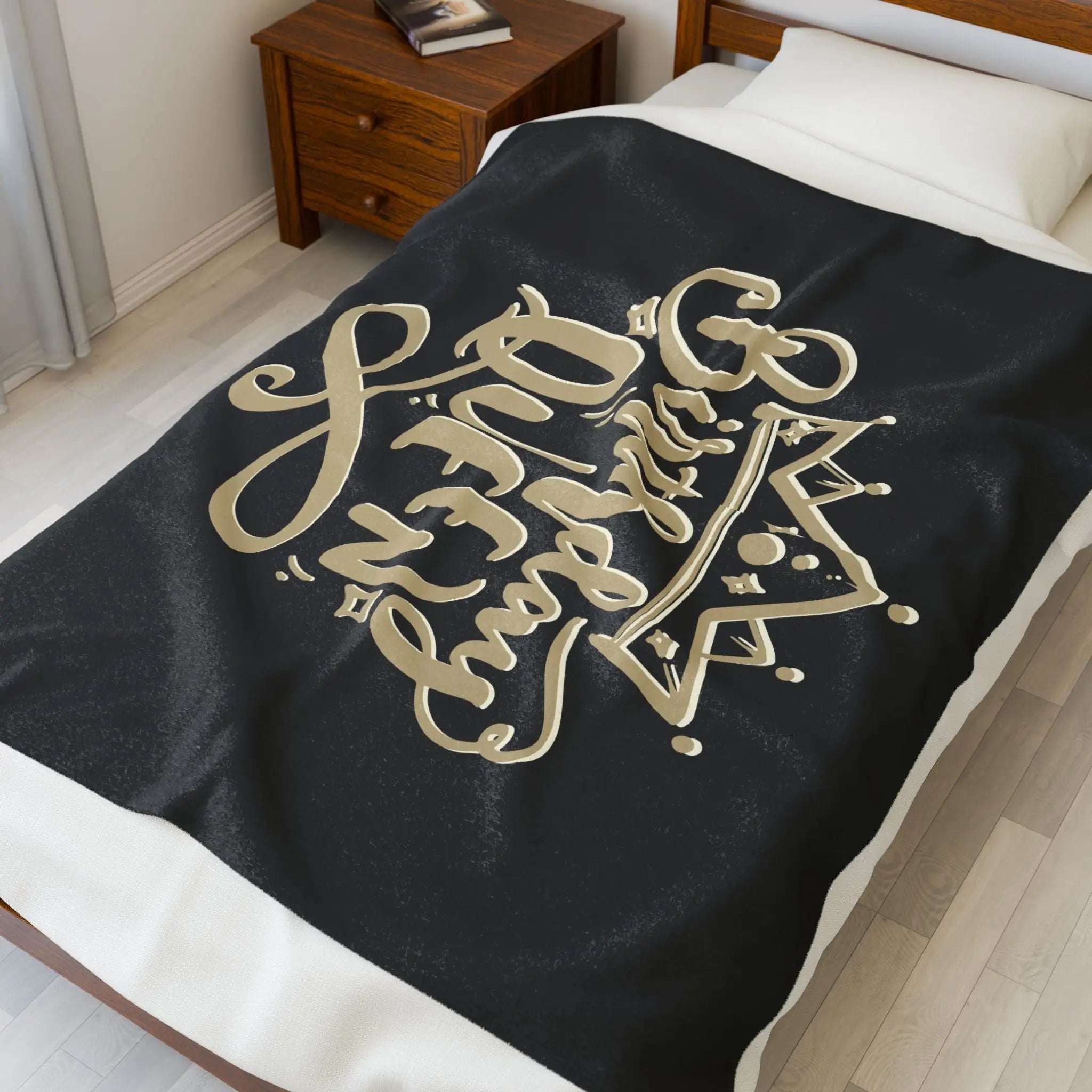 Gold Crown Birthday Queen | Mix & Match Velveteen Fun-Flirty Lovers’ Blankets