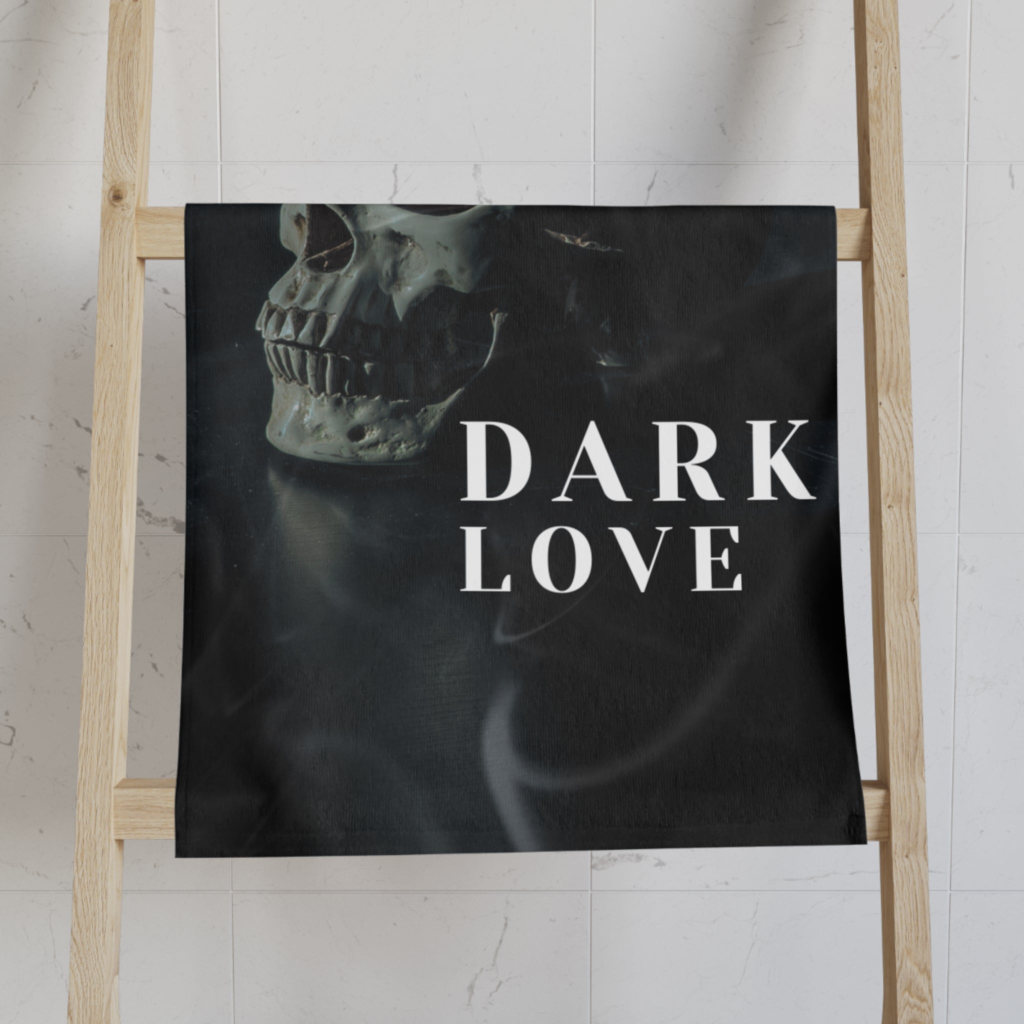 Dark Love Skull Photograph Cum Towel