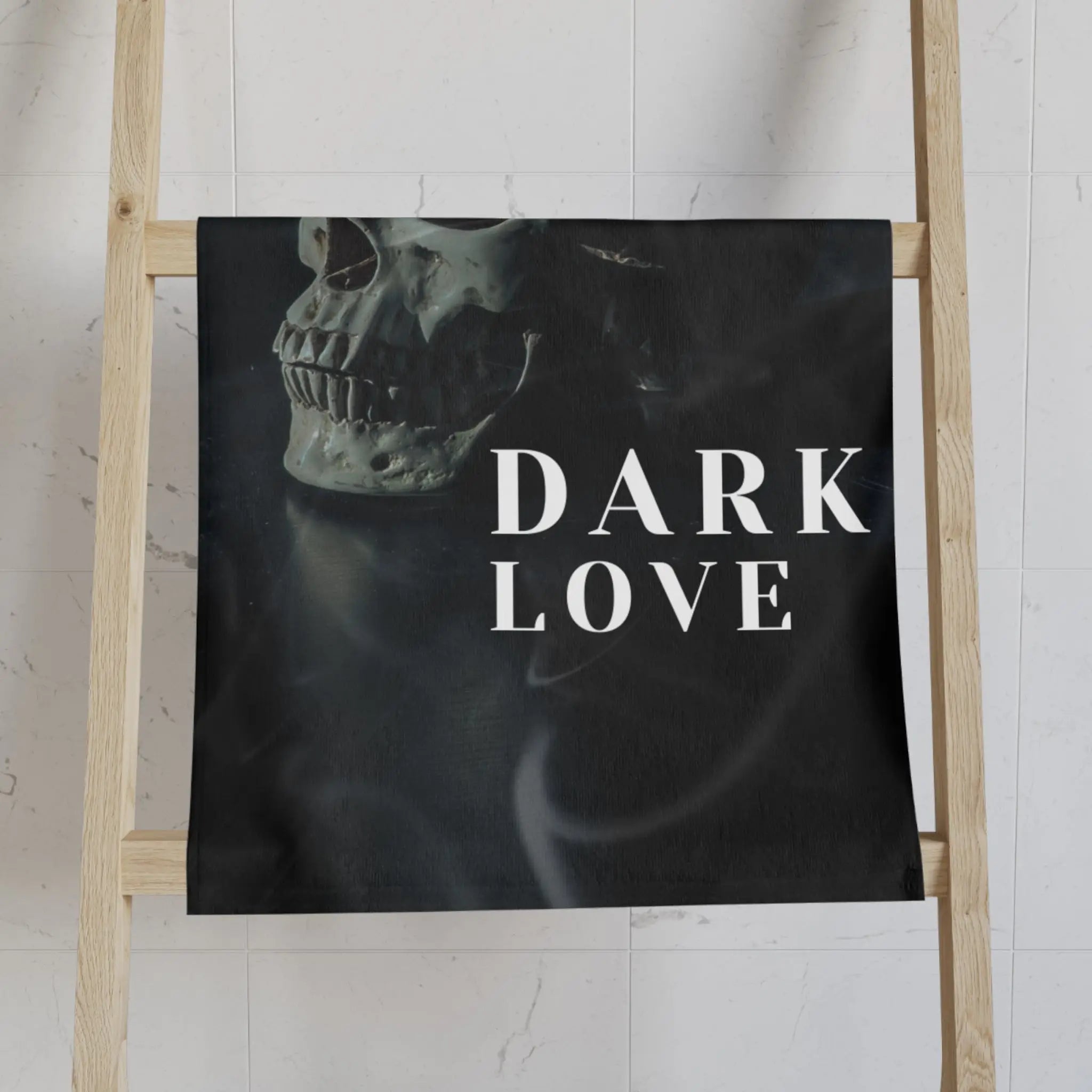 Dark Love Skull Photograph Cum Towel