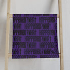 What Happened? Patterned Purple Cum Towel