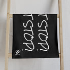 Don’t Stop! Don’t Stop Black Cum Towel